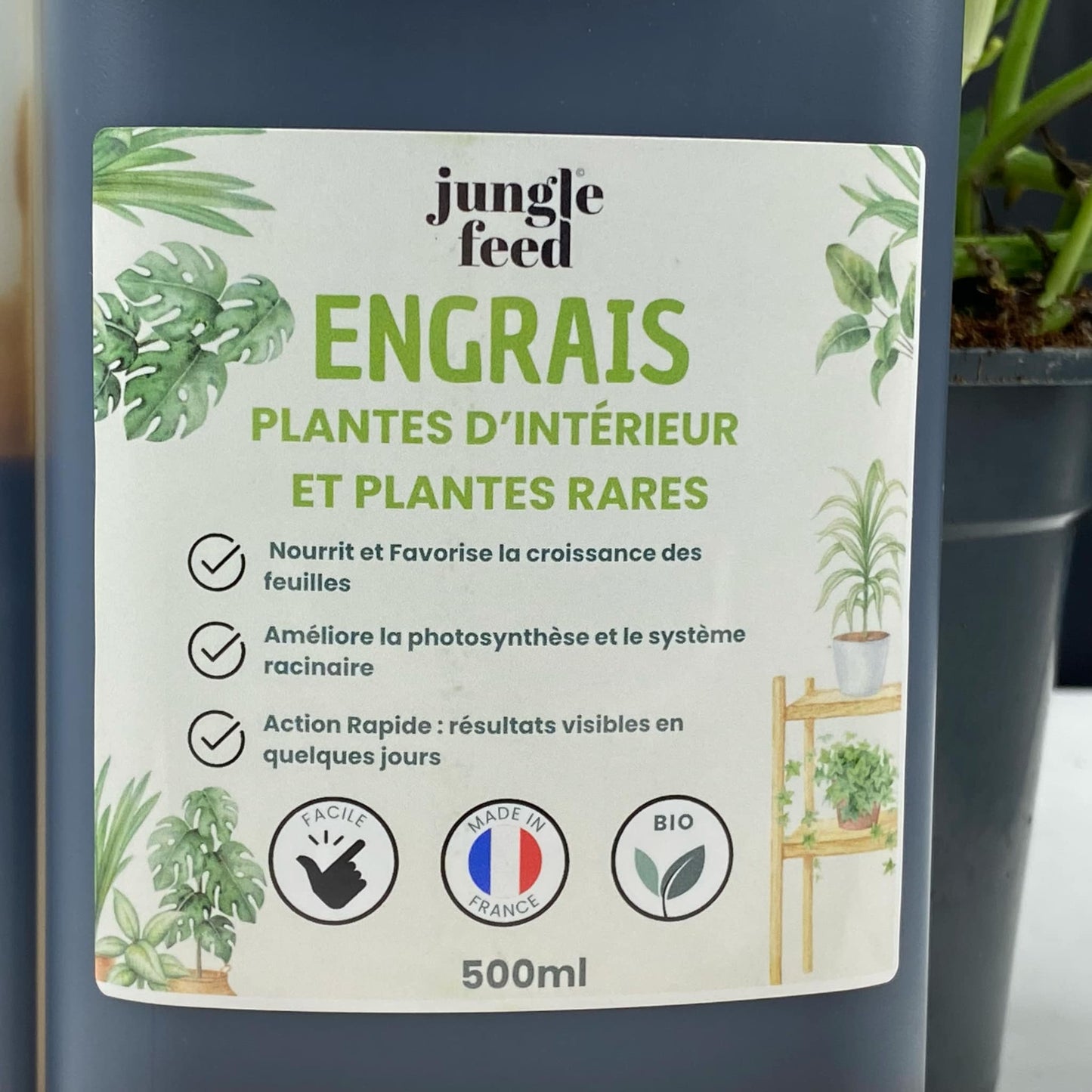 Engrais bio plantes d’intérieur et plantes rares - 500ml