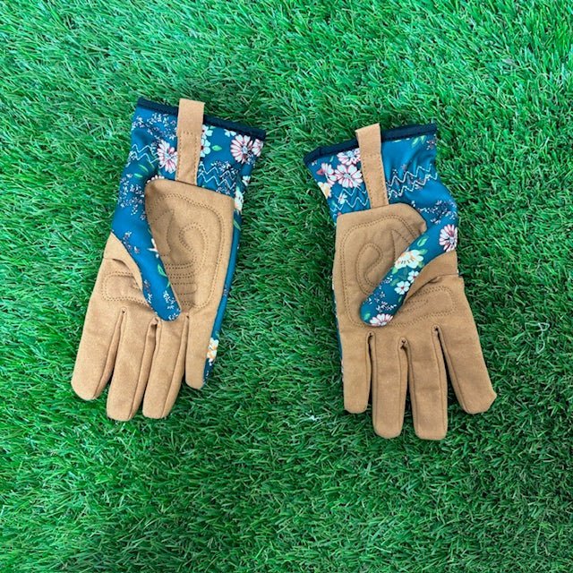 Gants de Jardinage Multifonctionnels Robuste – Motif Floral et Brun – Taille Unique - Jungle Feed