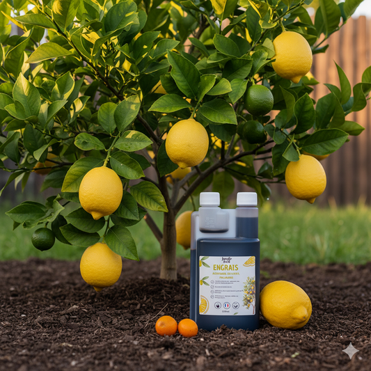 engrasi agrume 500ml au pied d'un citronnier 
