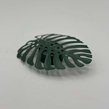 Monstera-Blatt-Kerzenhalter aus Metall