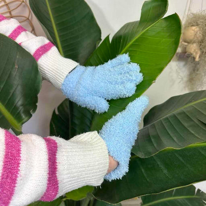 Gants de Nettoyage en Microfibre - Douceur et Efficacité pour Vos Plantes