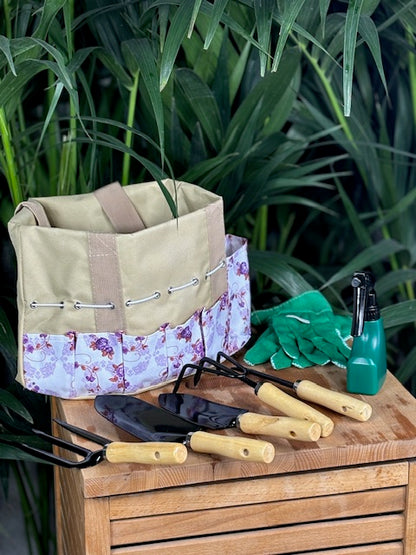 Pack de 8 outils de jardinage robustes avec sac de rangement