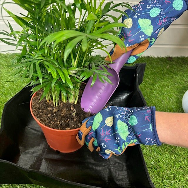 Gants de Jardinage Multifonctionnels Robuste – Motif Floral et Brun – Taille Unique - Jungle Feed