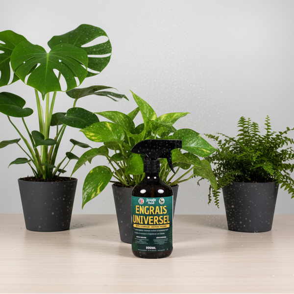 Engrais universel bio 500 ml Jungle Feed – application foliaire rapide.